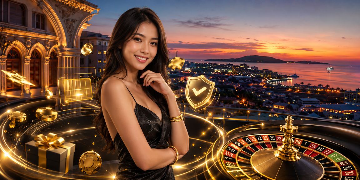 Suasana permainan loteri dan roulette di Kota Kinabalu Sabah Malaysia dengan gaya tempatan