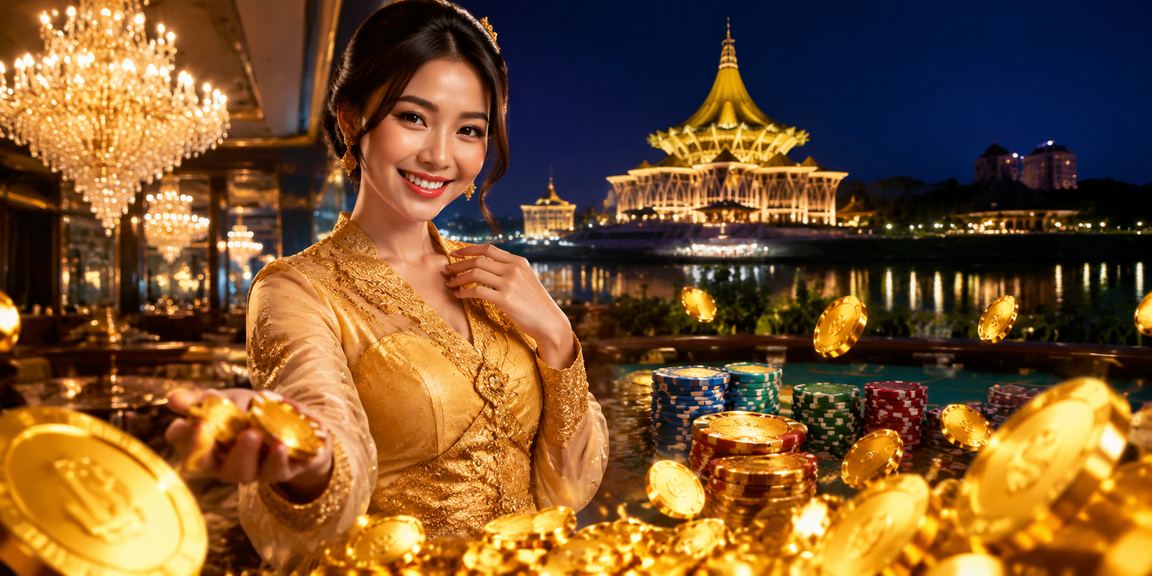 Suasana pertaruhan di Sarawak dengan sentuhan budaya tempatan berkebaya yang unik